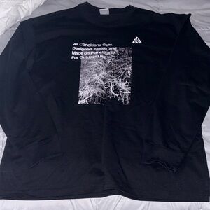 Nike ACG Black Long-Sleeve Graphic Tee